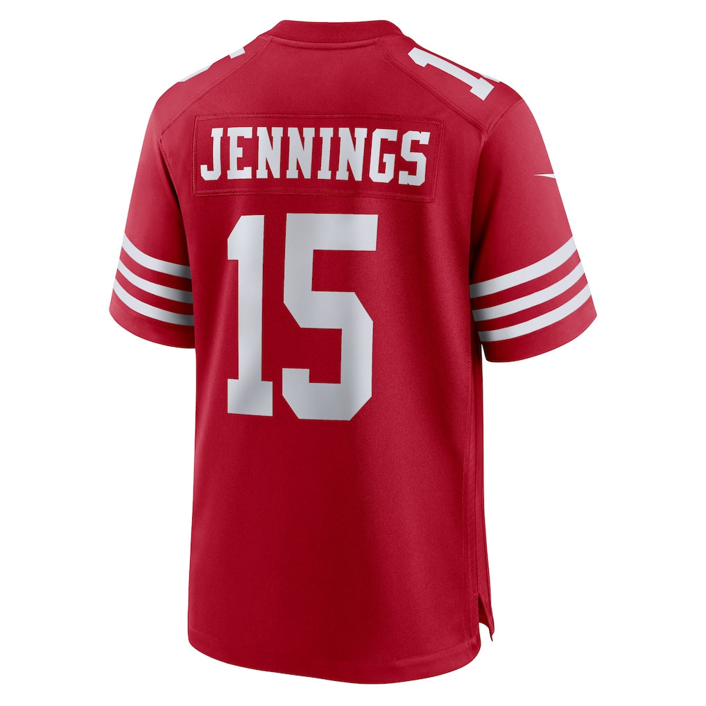 Choea SF.49ers #15 Jauan Jennings Scarlet Game Jersey
