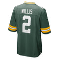 Choea GB.Packers #2 Malik Willis Green Game Jersey