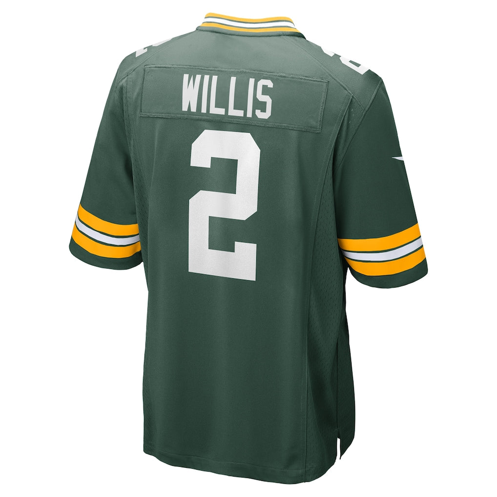 Choea GB.Packers #2 Malik Willis Green Game Jersey