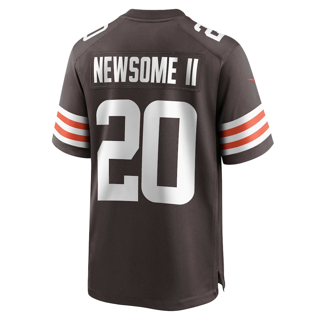 Choea C.Browns #20 Greg Newsome II Brown Game Jersey