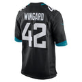 Choea J.Jaguars #42 Andrew Wingard Black Alternate Game Jersey