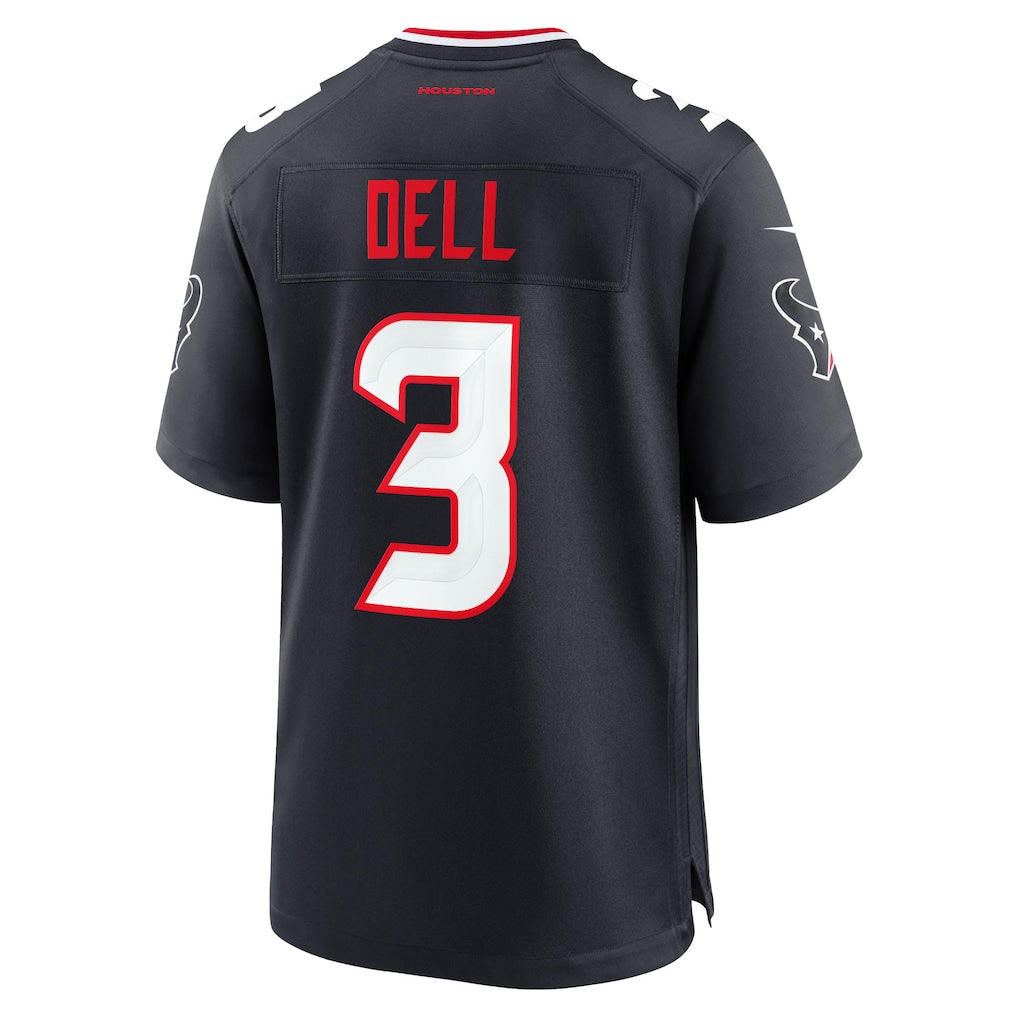 Choea H.Texans #3 Tank Dell Navy Game Jersey
