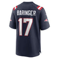 Choea NE.Patriots #17 Bryce Baringer Navy Team Game Jersey