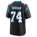 Choea C.Panthers #74 Jake Curhan Black Team Game Jersey