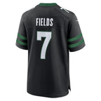 Choea NY.Jets #7 Justin Fields Stealth Black Game Jersey