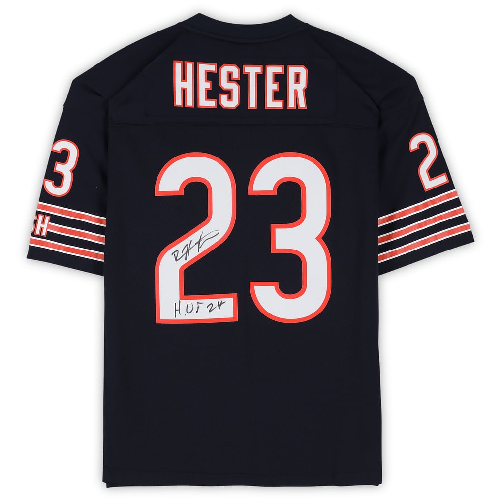 Choea C.Bears #23 Devin Hester Authentic Navy Mitchell & Ness 2006 Replica Jersey with HOF 24 Inscription