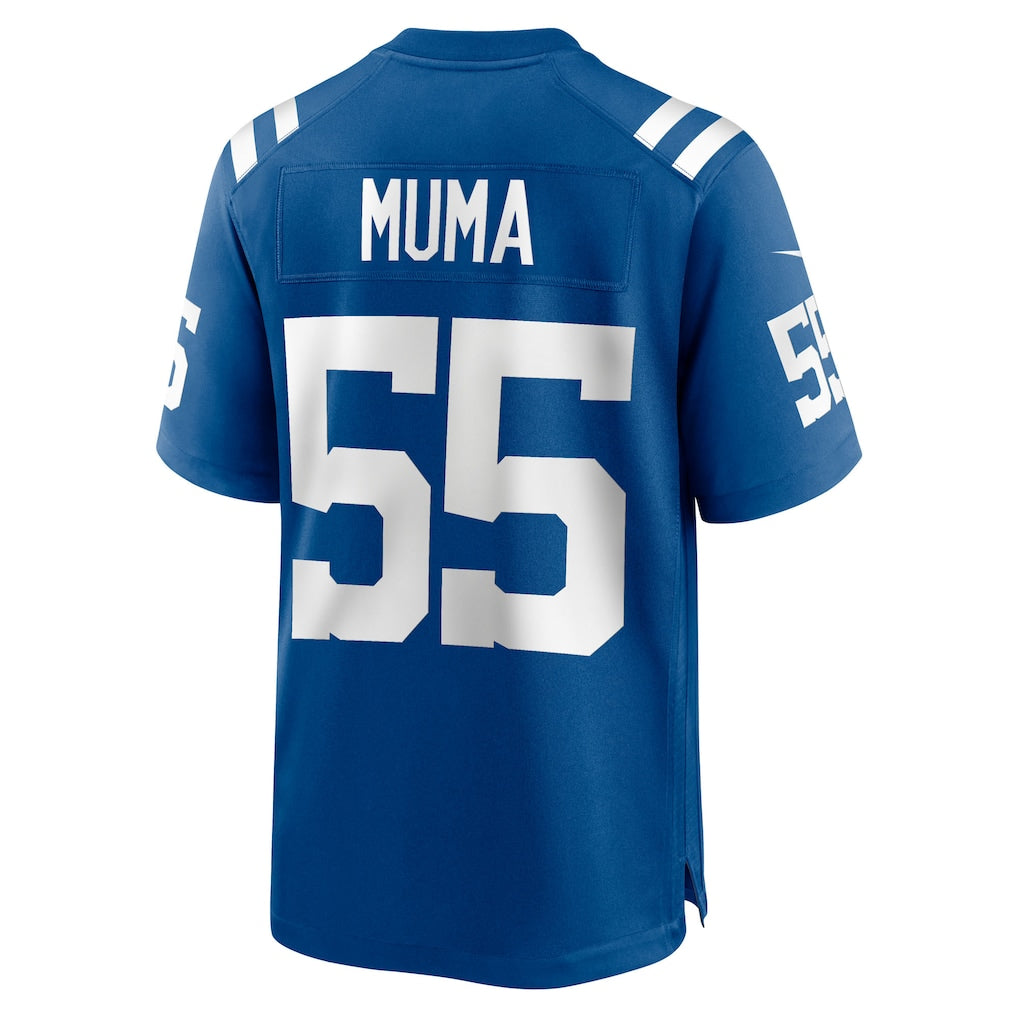 Choea IN.Colts #55 Chad Muma Royal Team Game Jersey