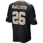 Choea NO.Saints #26 Deuce McAllister Black Game Retired Player Jersey