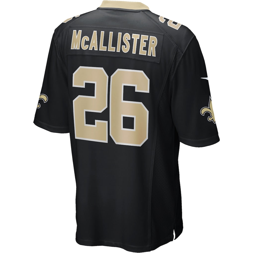 Choea NO.Saints #26 Deuce McAllister Black Game Retired Player Jersey