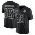 Choea MN.Vikings #18 Justin Jefferson Player Black Limited 2026 Salute to Service Home Game Stitched Jerseys