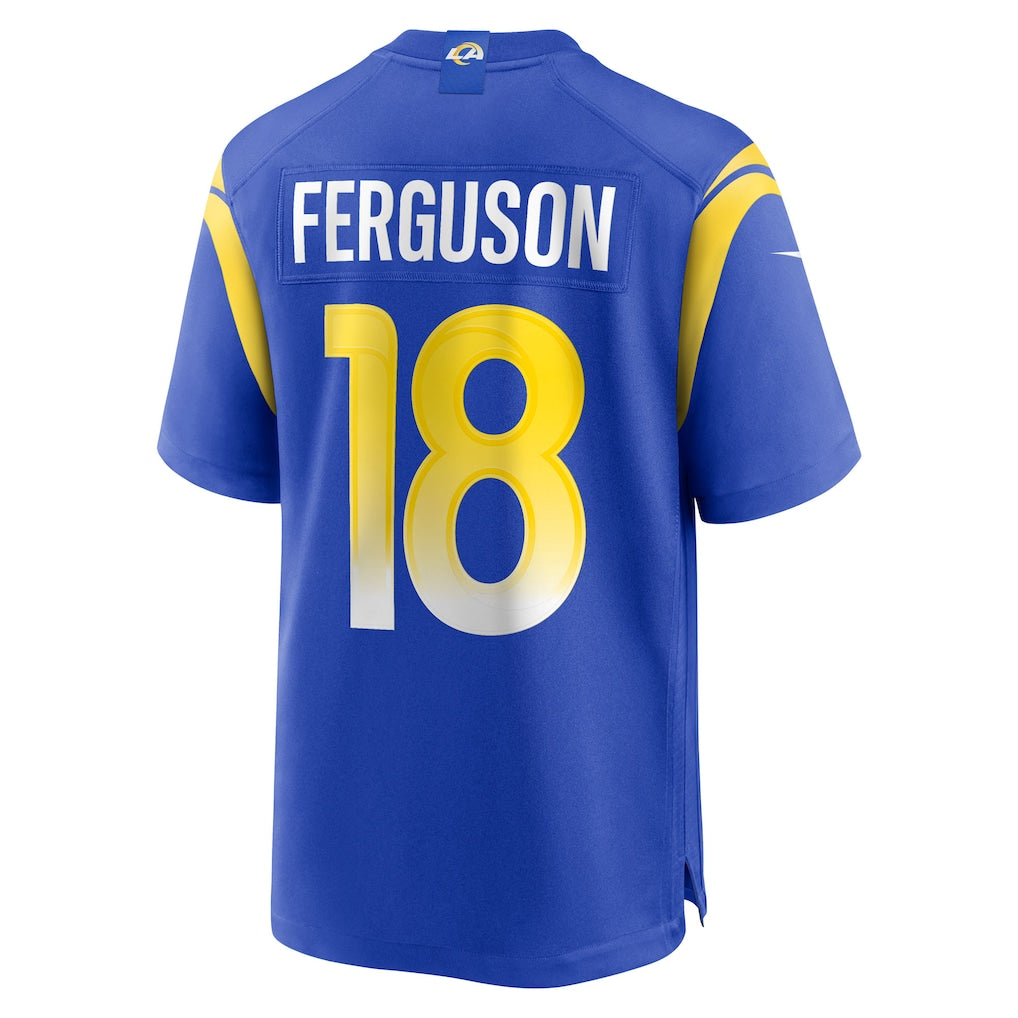 Choea LA.Rams #18 Terrance Ferguson Royal Team Game Jersey