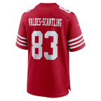 Choea SF.49ers #83 Marquez Valdes-Scantling Scarlet Team Game Jersey