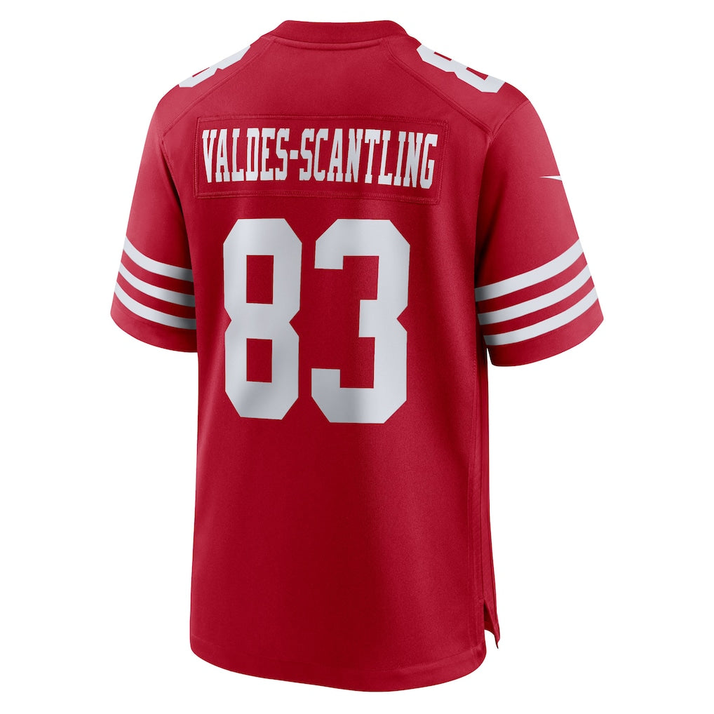 Choea SF.49ers #83 Marquez Valdes-Scantling Scarlet Team Game Jersey