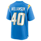 Choea LA.Chargers #40 Kendall Williamson Powder Blue Team Game Jersey