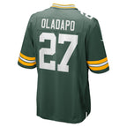 Choea GB.Packers #27 Kitan Oladapo Green Game Jersey