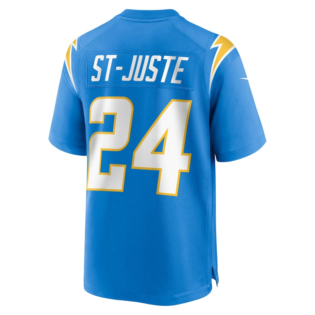Choea LA.Chargers #24 Benjamin St-Juste Powder Blue Team Game Jersey