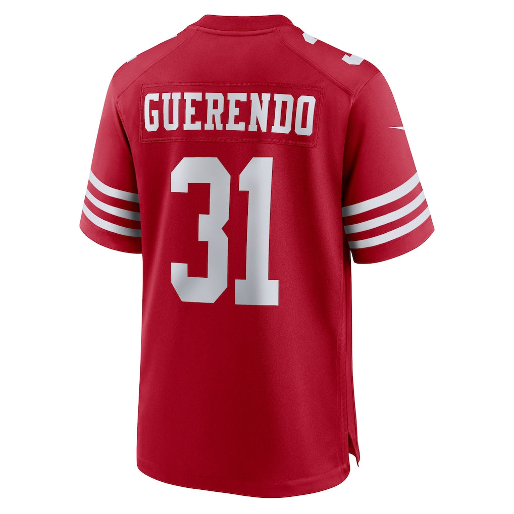 Choea SF.49ers #31 Isaac Guerendo Scarlet Game Jersey