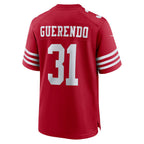 Choea SF.49ers #31 Isaac Guerendo Scarlet Game Jersey