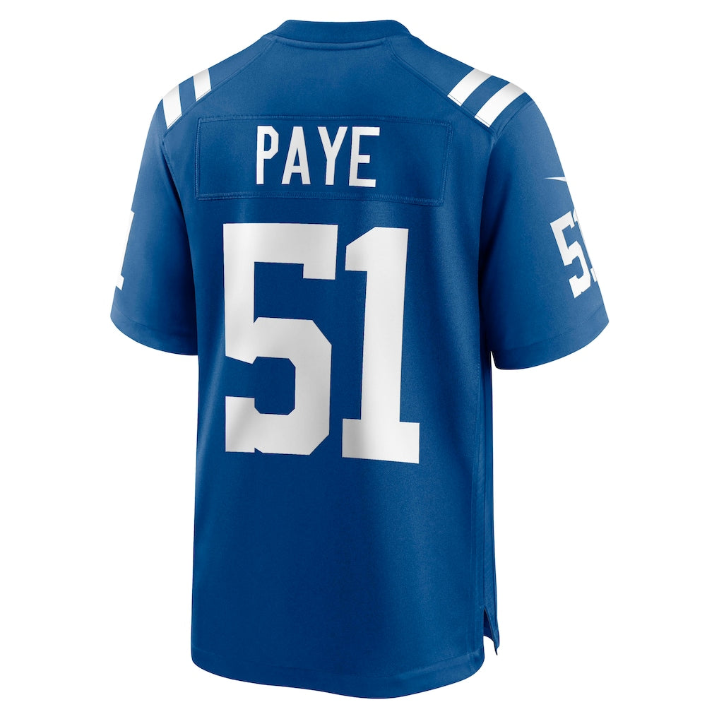 Choea IN.Colts #51 Kwity Paye Royal Game Jersey