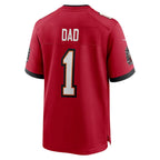 Choea TB.Buccaneers #1 Dad Red Game Jersey