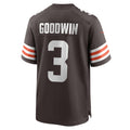 Choea C.Browns #3 Marquise Goodwin Brown Team Game Jersey