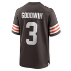 Choea C.Browns #3 Marquise Goodwin Brown Team Game Jersey