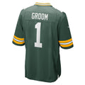 Choea GB.Packers #1 Groom Green Game Jersey