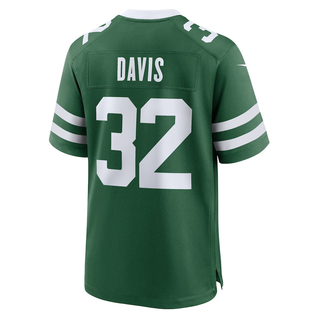 Choea NY.Jets #32 Isaiah Davis Legacy Green Team Game Jersey