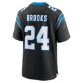Choea C.Panthers #24 Jonathon Brooks Black Game Jersey