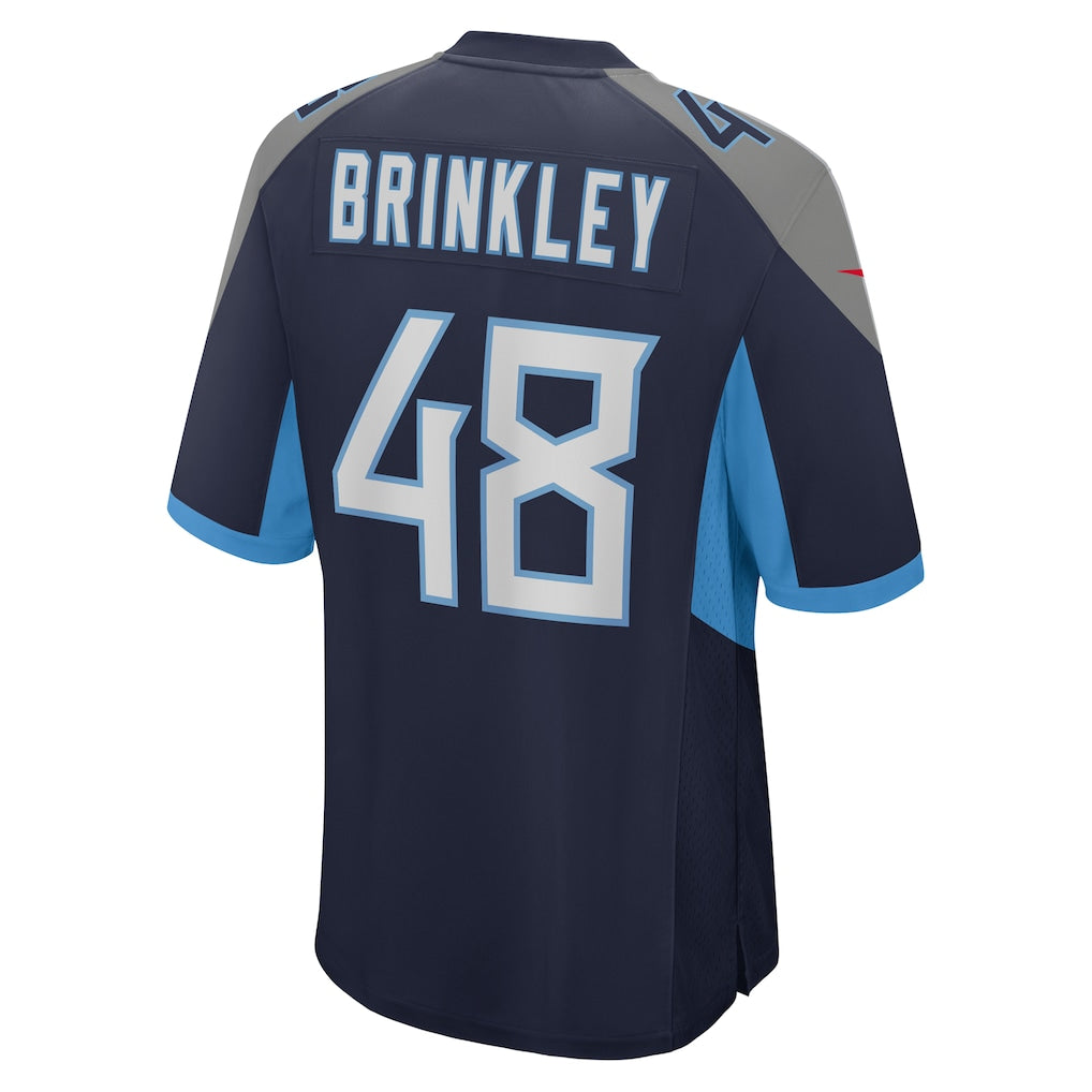 Choea T.Titans #48 Beau Brinkley Navy Game Jersey