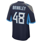 Choea T.Titans #48 Beau Brinkley Navy Game Jersey