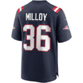 Choea NE.Patriots #36 Lawyer Milloy Navy Game Retired Player Jersey