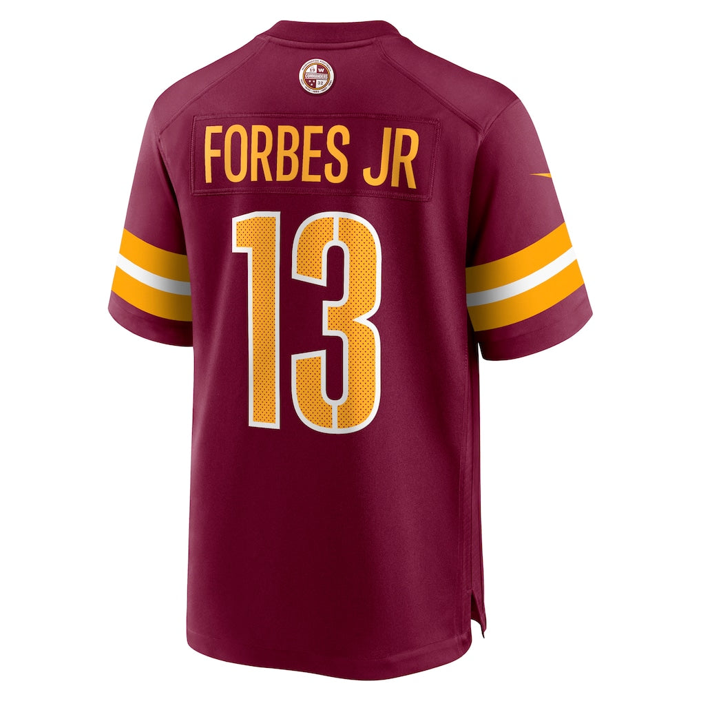 Choea W.Commanders #13 Emmanuel Forbes Jr. Burgundy Game Jersey