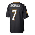 Choea NO.Saints #7 Morten Andersen Mitchell & Ness Black Retired Player Legacy Replica Jersey