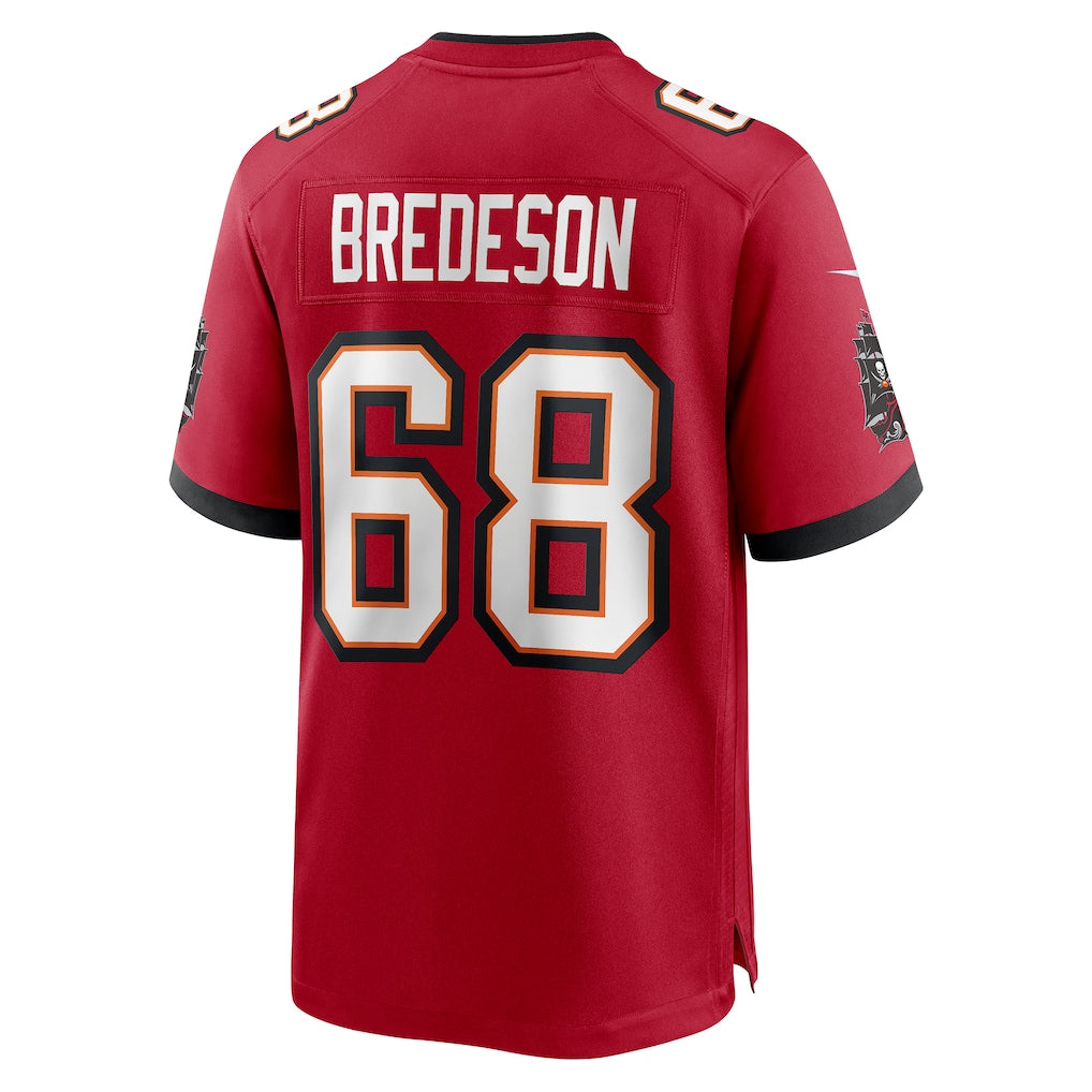 Choea TB.Buccaneers #68 Ben Bredeson Red Game Jerseyy