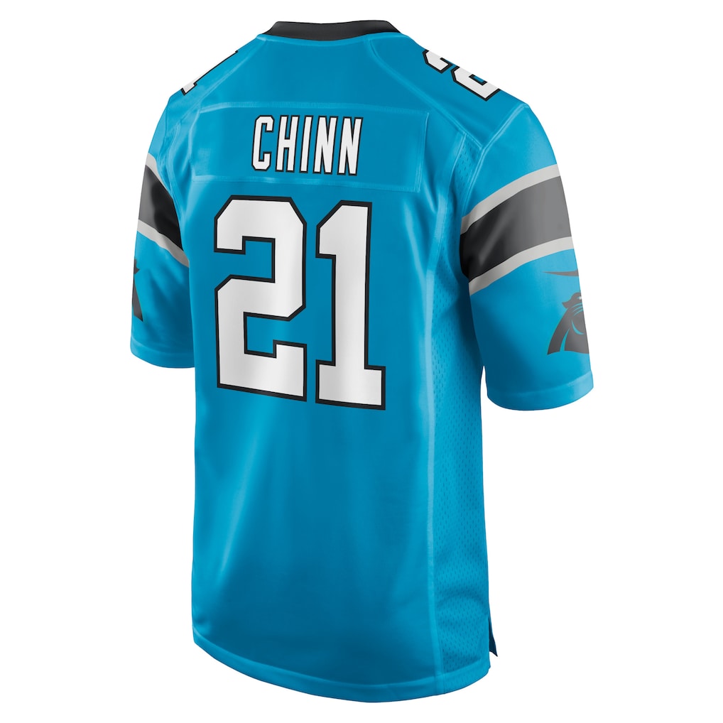 Choea C.Panthers #21 Jeremy Chinn Blue Game Jersey