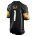 Choea P.Steelers #1 Dad Black Game Jersey