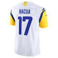 Choea LA.Rams #17 Puka Nacua White Vapor F.U.S.E. Limited Jersey