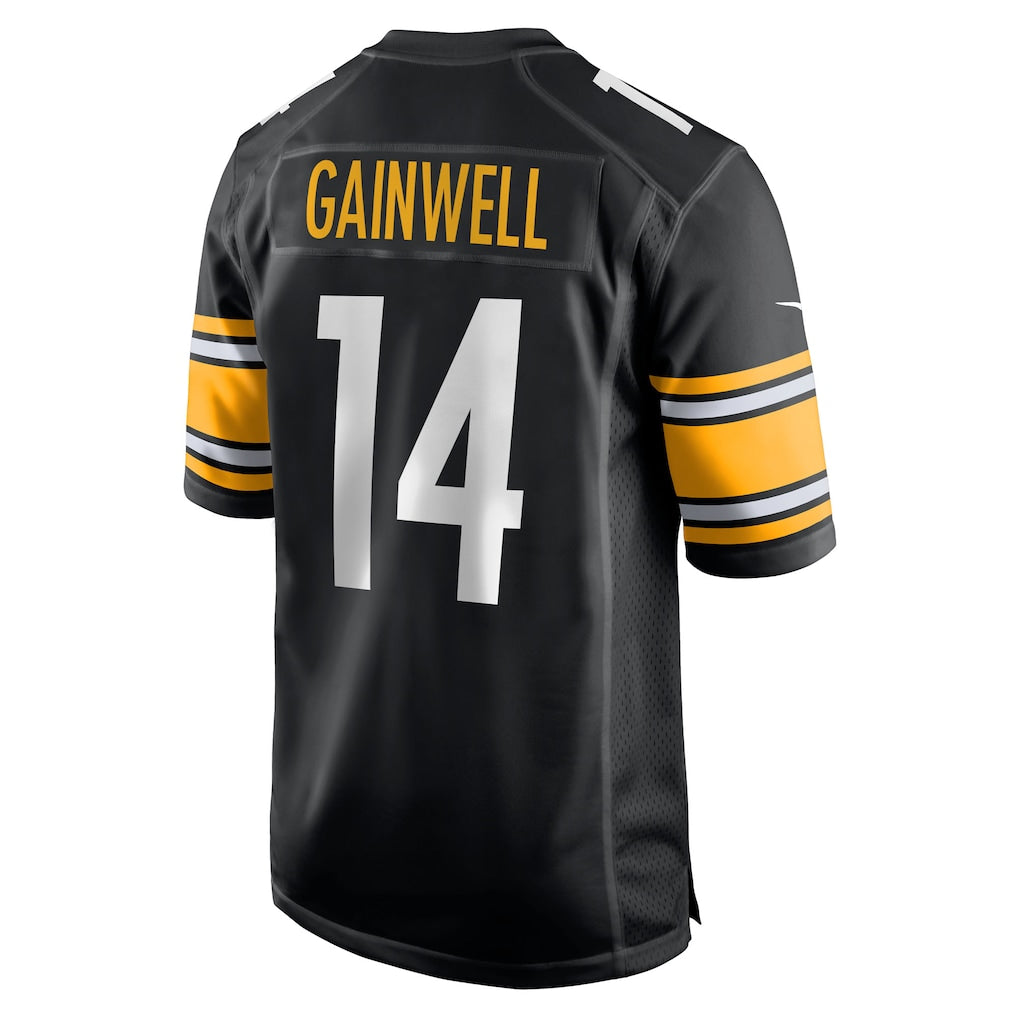 Choea P.Steelers #14 Kenneth Gainwell Black Team Game Jersey