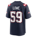 Choea NE.Patriots #59 Vederian Lowe Navy Game Retired Player Jersey